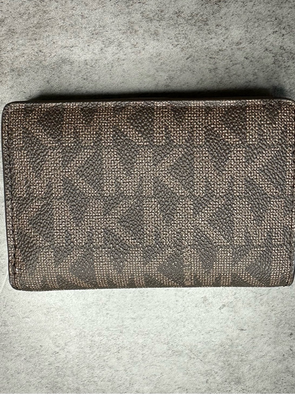 Michael Kors Signature MK Logo Wallet – Brown/Tan - Picture 3 of 6